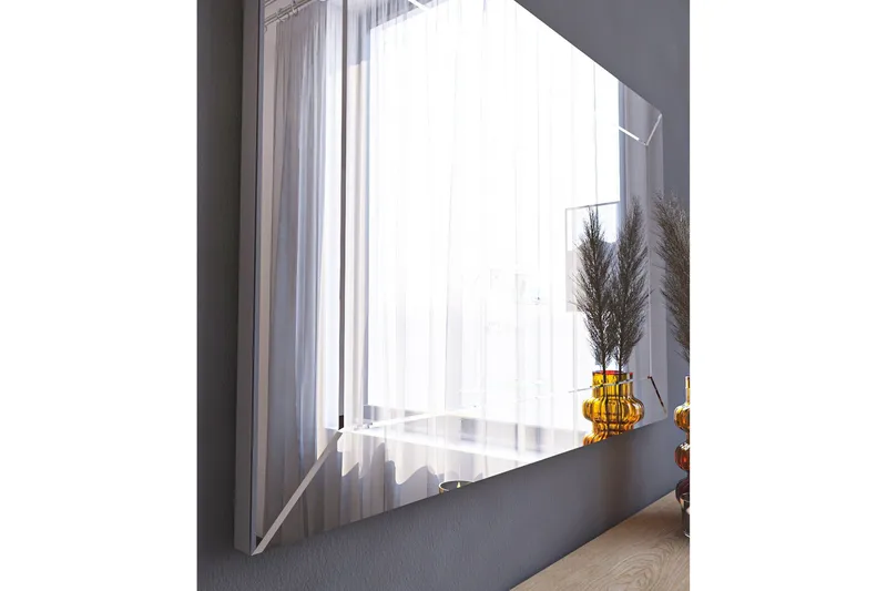 Rosan Spejl 50 cm Rektangulær - Hvid - Boligtilbehør - Spejle - Vægspejl