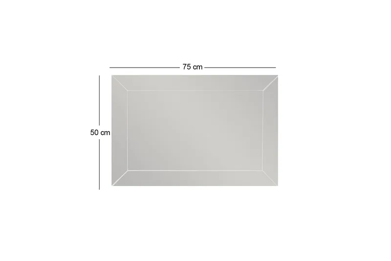 Rosan Spejl 50 cm Rektangulær - Hvid - Boligtilbehør - Spejle - Vægspejl