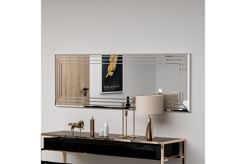 Rupan Spejl 40 cm Rektangulær - Hvid - Boligtilbehør - Spejle - Vægspejl