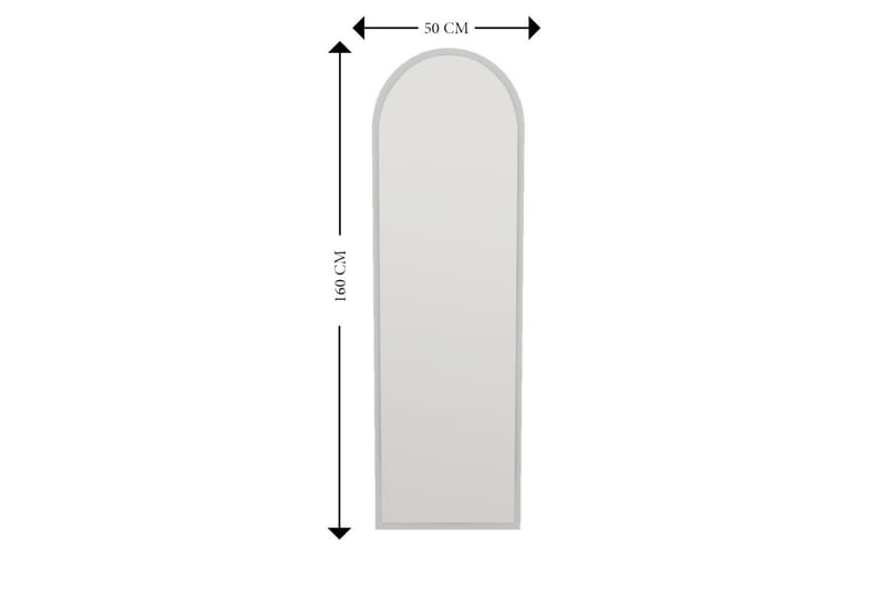 Rusele Spejl 50 cm Rektangulær - Hvid - Boligtilbehør - Spejle - Vægspejl