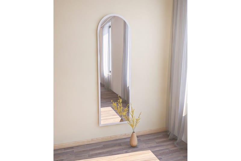 Rusele Spejl 50 cm Rektangulær, Hvid