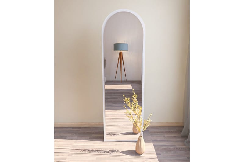 Rusele Spejl 50 cm Rektangulær - Hvid - Boligtilbehør - Spejle - Vægspejl