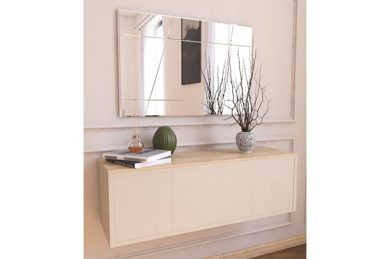 Sachi Spejl 50 cm Rektangulær, Hvid