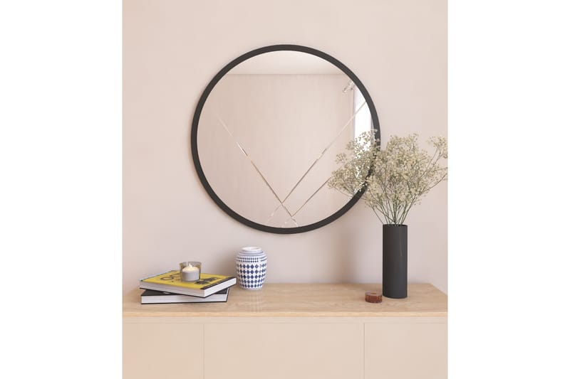 Sada Spejl 60 cm Rektangulær - Sort - Boligtilbehør - Spejle - Vægspejl