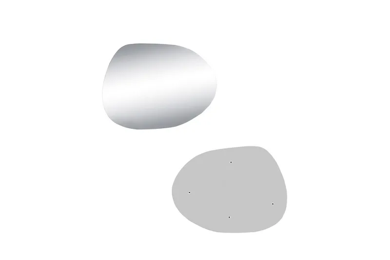 Samtens Spejl 75 cm Rektangulær - Guld - Boligtilbehør - Spejle - Vægspejl