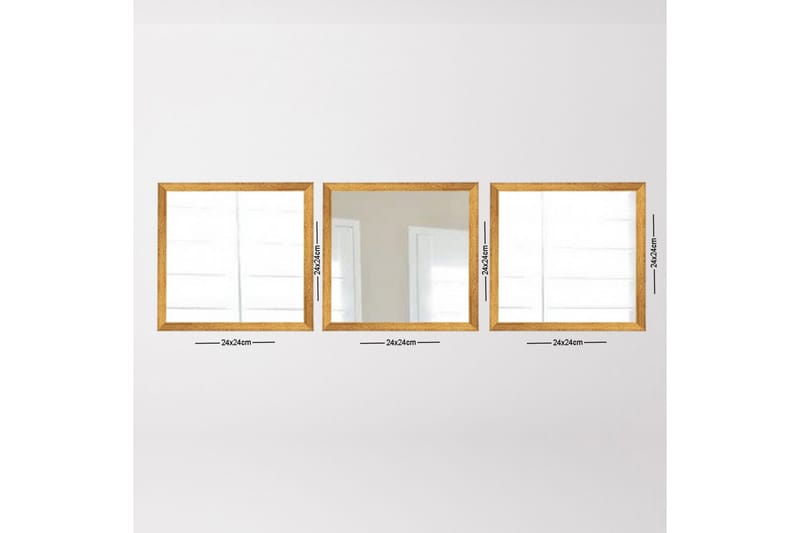 Sarata Spejl 5 Dele - Boligtilbehør - Spejle - Vægspejl