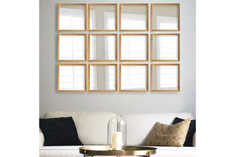 Sarata Spejl - Guld/Sølv - Boligtilbehør - Spejle - Vægspejl