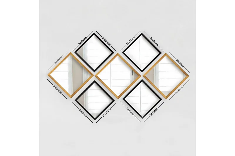 Sarata Spejl, Guld/Sølv/Sort