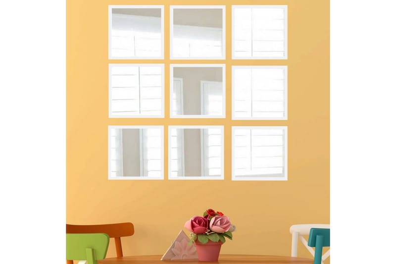 Sarata Spejl - Hvid/Sølv - Boligtilbehør - Spejle - Vægspejl