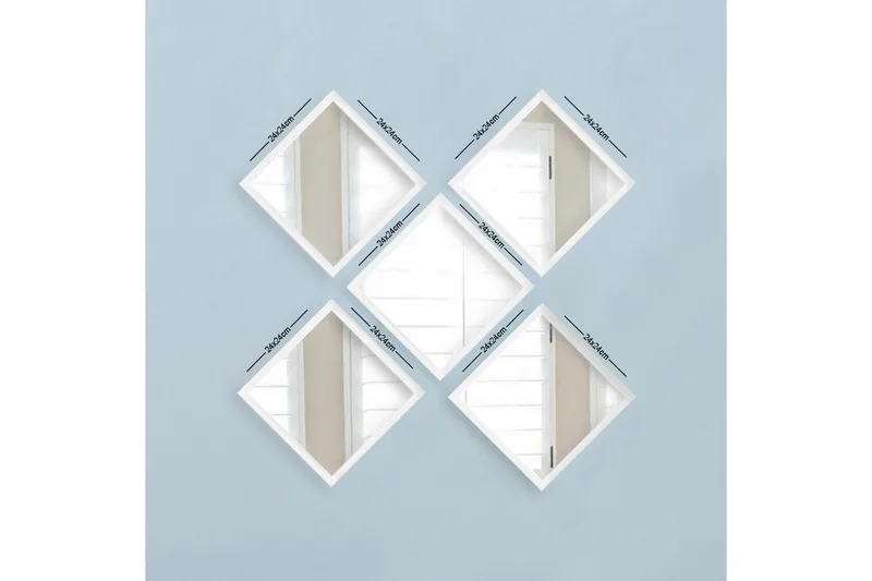 Sarata Spejl, Hvid/Sølv