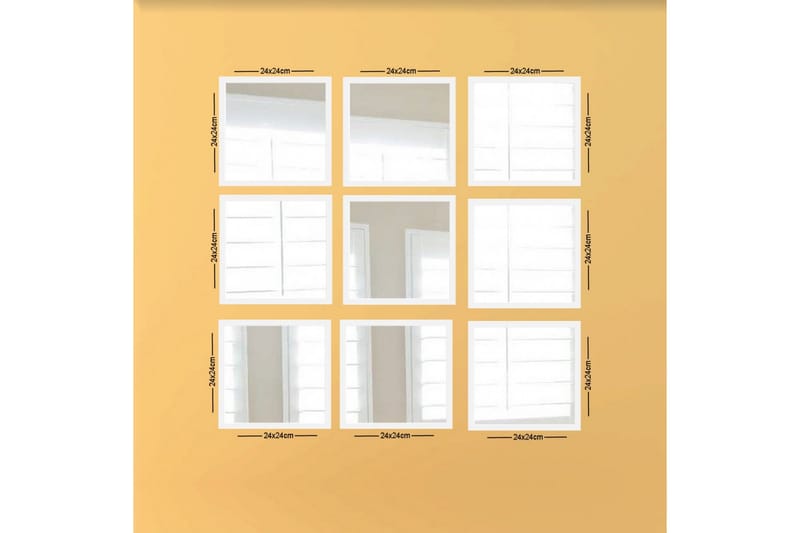 Sarata Spejl, Hvid/Sølv