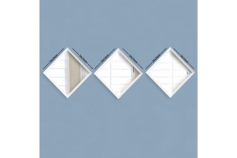 Sarata Spejl, Hvid/Sølv