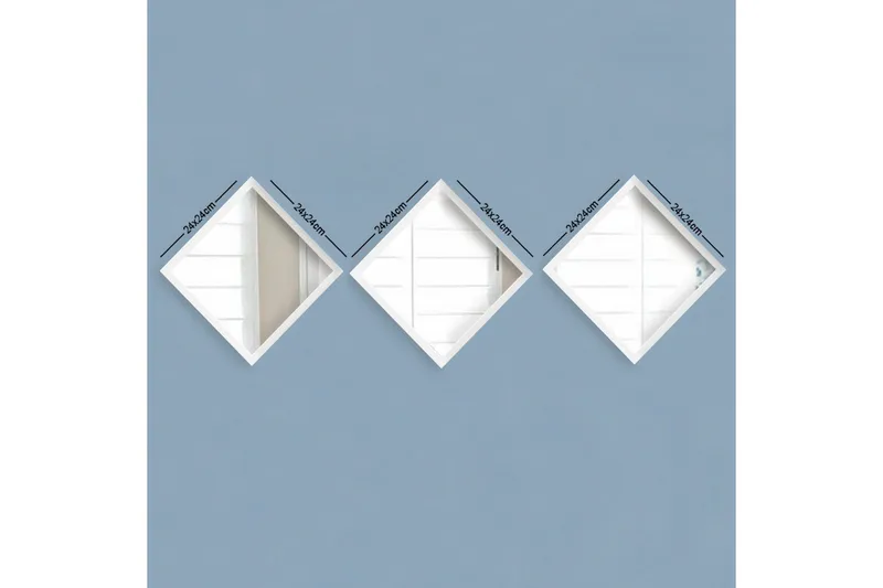 Sarata Spejl, Hvid/Sølv