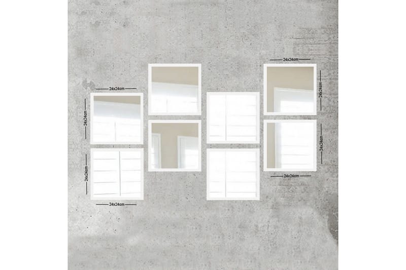 Sarata Spejl, Hvid/Sølv