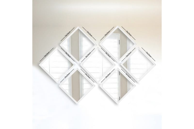 Sarata Spejl, Hvid/Sølv