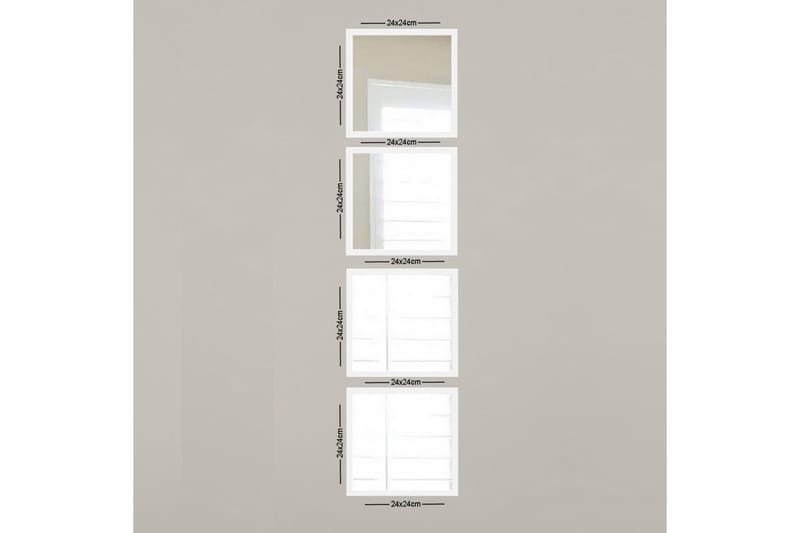 Sarata Spejl, Hvid/Sølv