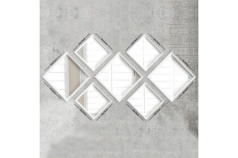 Sarata Spejl, Hvid/Sølv