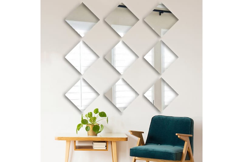 Sarata Spejl - Sølv - Boligtilbehør - Spejle - Vægspejl