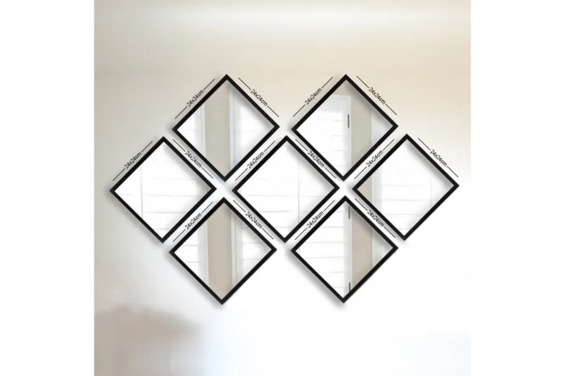 Sarata Spejl, Sølv/Sort