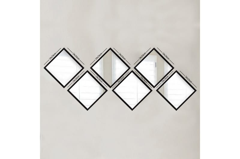 Sarata Spejl, Sølv/Sort