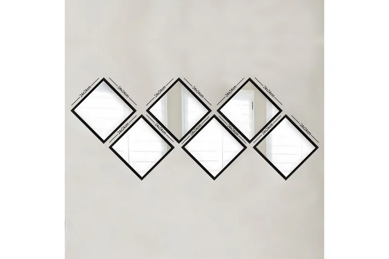 Sarata Spejl, Sølv/Sort