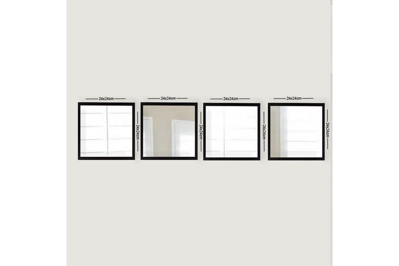 Sarata Spejl, Sølv/Sort