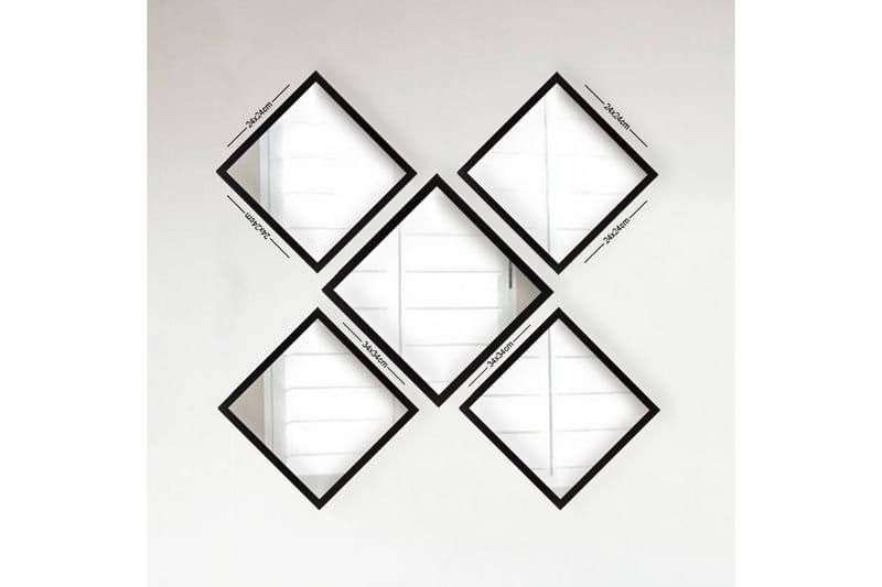 Sarata Spejl, Sølv/Sort