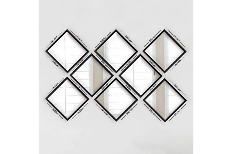 Sarata Spejl, Sølv/Sort