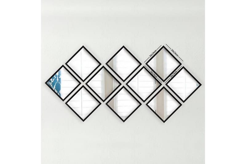 Sarata Spejl, Sølv/Sort