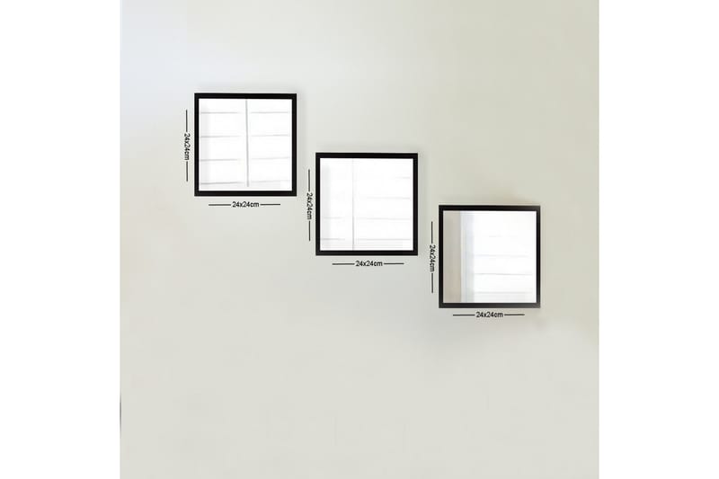 Sarata Spejl, Sølv/Sort