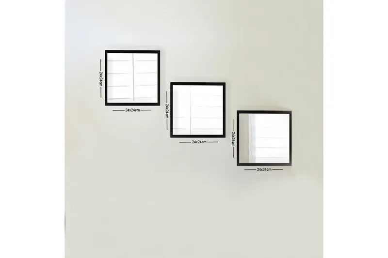 Sarata Spejl, Sølv/Sort