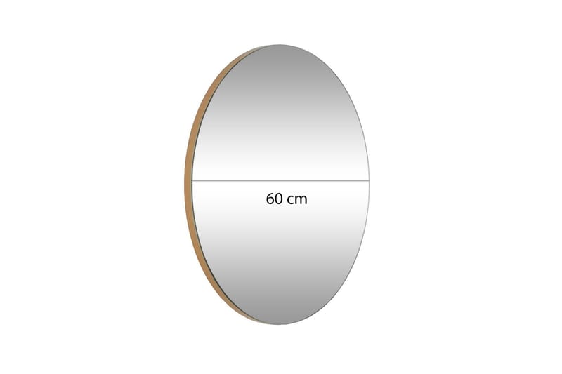 Sesso Spejl 60 cm Rund - Guld - Boligtilbehør - Spejle - Vægspejl