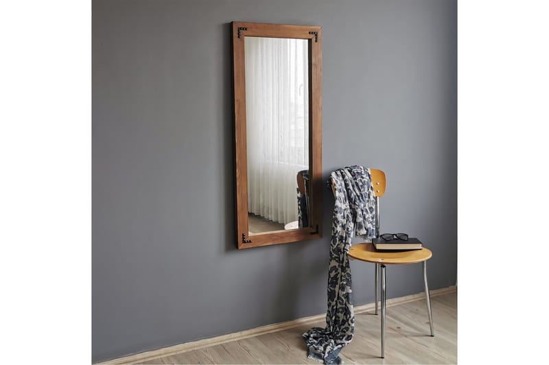 Shakeil Dekorationsspejl 50 cm, Valnød