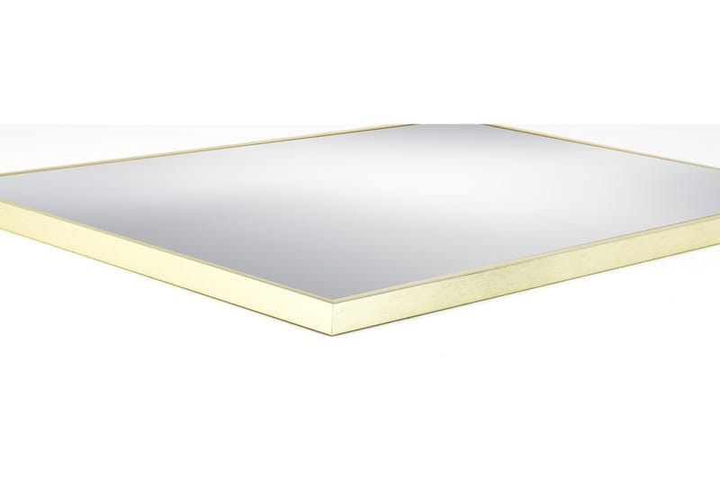 Slim Spejl 35x50 cm - Guld/Aluminium - Vægspejl - Entréspejl