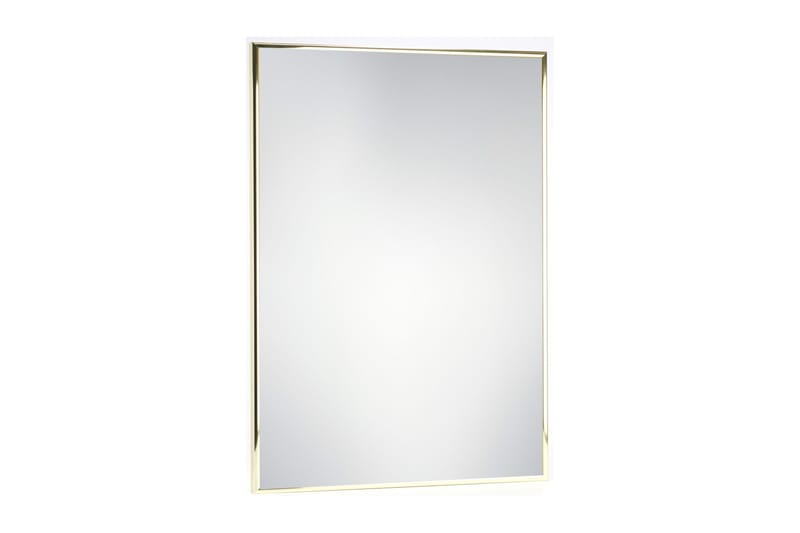 Slim Spejl 35x50 cm - Guld/Aluminium - Vægspejl - Entréspejl