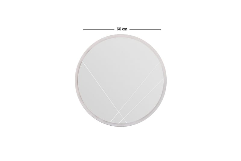 Smooth Spejl 60 cm Rund - Hvid - Boligtilbehør - Spejle - Vægspejl