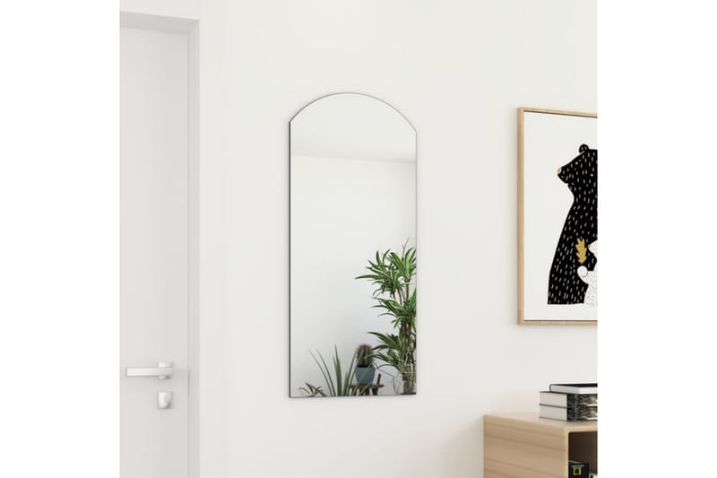 spejl 90x45 cm glas - Hvid - Boligtilbehør - Spejle - Vægspejl