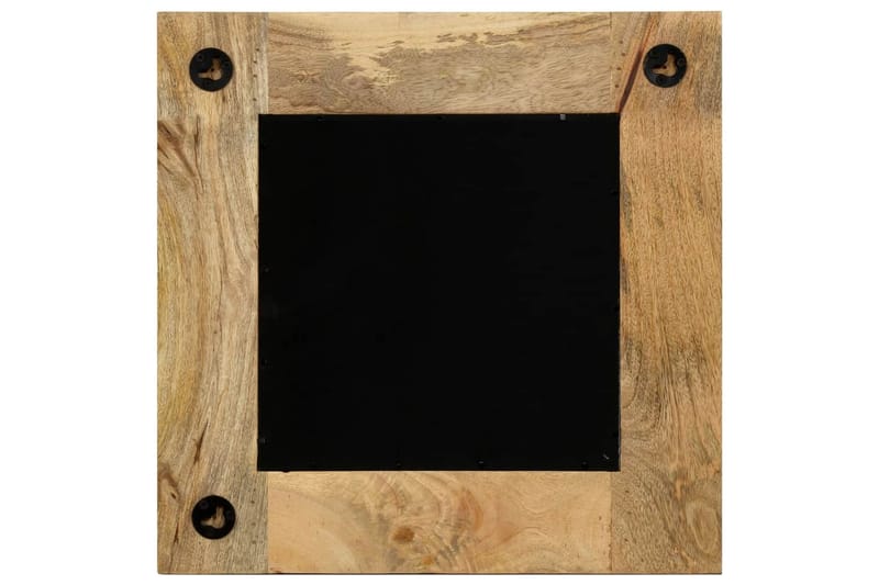 Spejl Massivt Mangotræ 50 X 50 Cm - Brun - Boligtilbehør - Spejle - Vægspejl