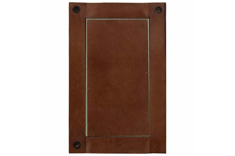 Spejl Massivt Svelletræ 50 X 80 Cm - Brun - Boligtilbehør - Spejle - Vægspejl