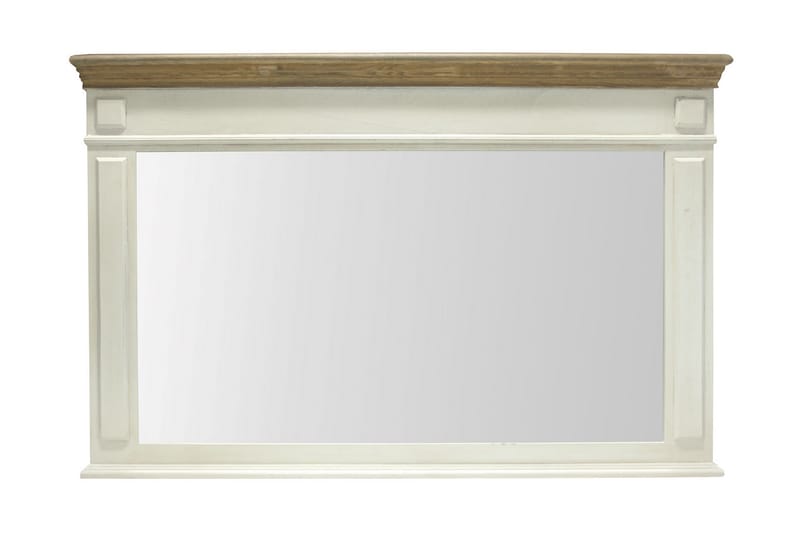 Spejl SAMIRA 107x45x70cm farve: antikhvid / brun - Makeup bord med spejl - Sminkebord & konsolbord