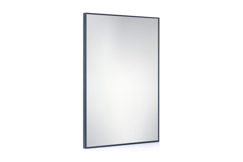 Spejl Slim Aluminium Sort 40x120 - Sort/Aluminium - Vægspejl - Entréspejl - Helkropsspejl