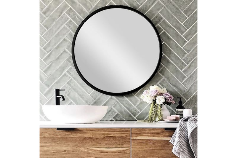 Spejl Sort - Boligtilbehør - Spejle - Vægspejl