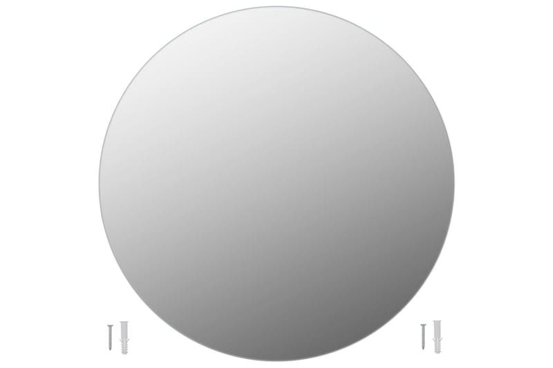 Spejl Uden Ramme 80 cm Rund Glas - Sølv - Vægspejl - Entréspejl