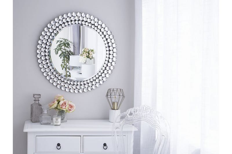 Stenay spejl 70 cm - Sølv - Vægspejl - Entréspejl