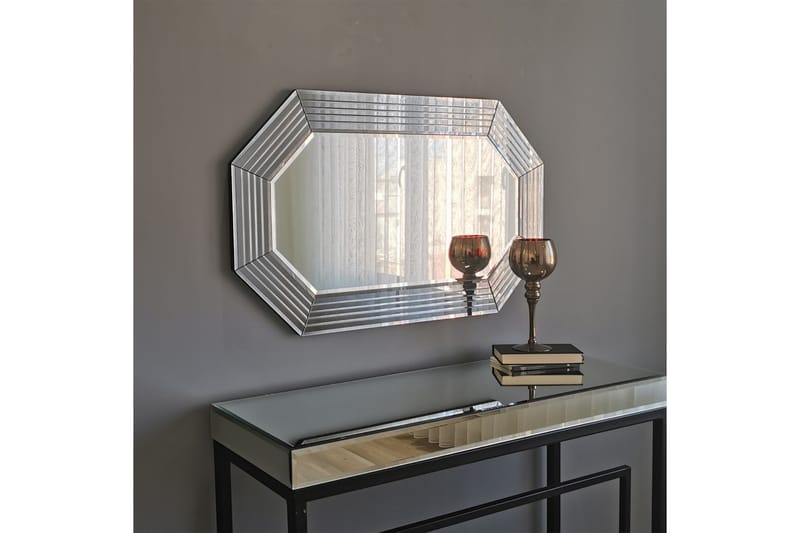 Tajima Dekorationsspejl 60 cm - Sølv - Vægspejl - Entréspejl