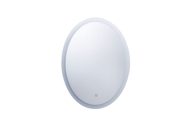 Tamirat Spejl Oval med LED-Belysning - Sølv - Vægspejl - Entréspejl