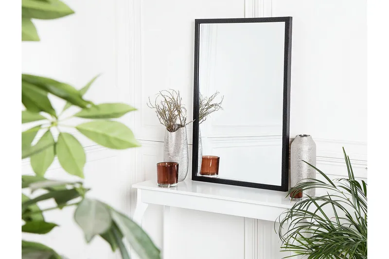 Thida spejl 60x90 cm - Sort - Boligtilbehør - Spejle - Vægspejl
