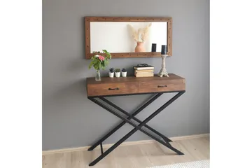 Trekell Dekorationsspejl 110 cm - Valnød - Boligtilbehør - Spejle - Vægspejl