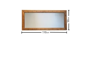 Trekell Dekorationsspejl 110 cm - Valnød - Boligtilbehør - Spejle - Vægspejl
