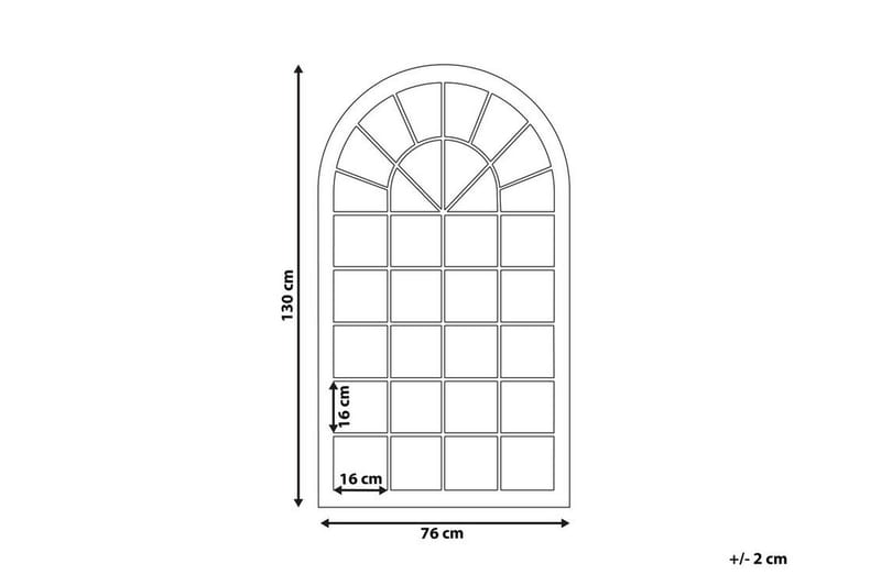 Trevol Spejl 76x130 cm - Beige - Vægspejl - Helkropsspejl - Entréspejl